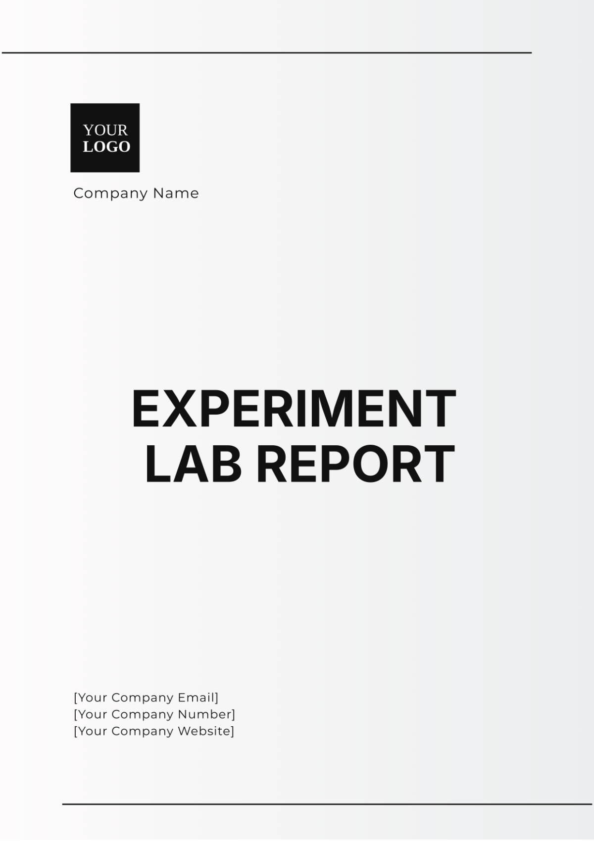 Experiment Lab Report Template - Edit Online & Download