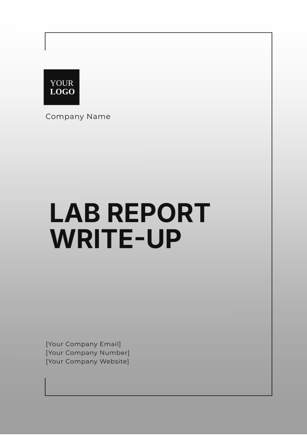 Lab Report Write-up Template - Edit Online & Download