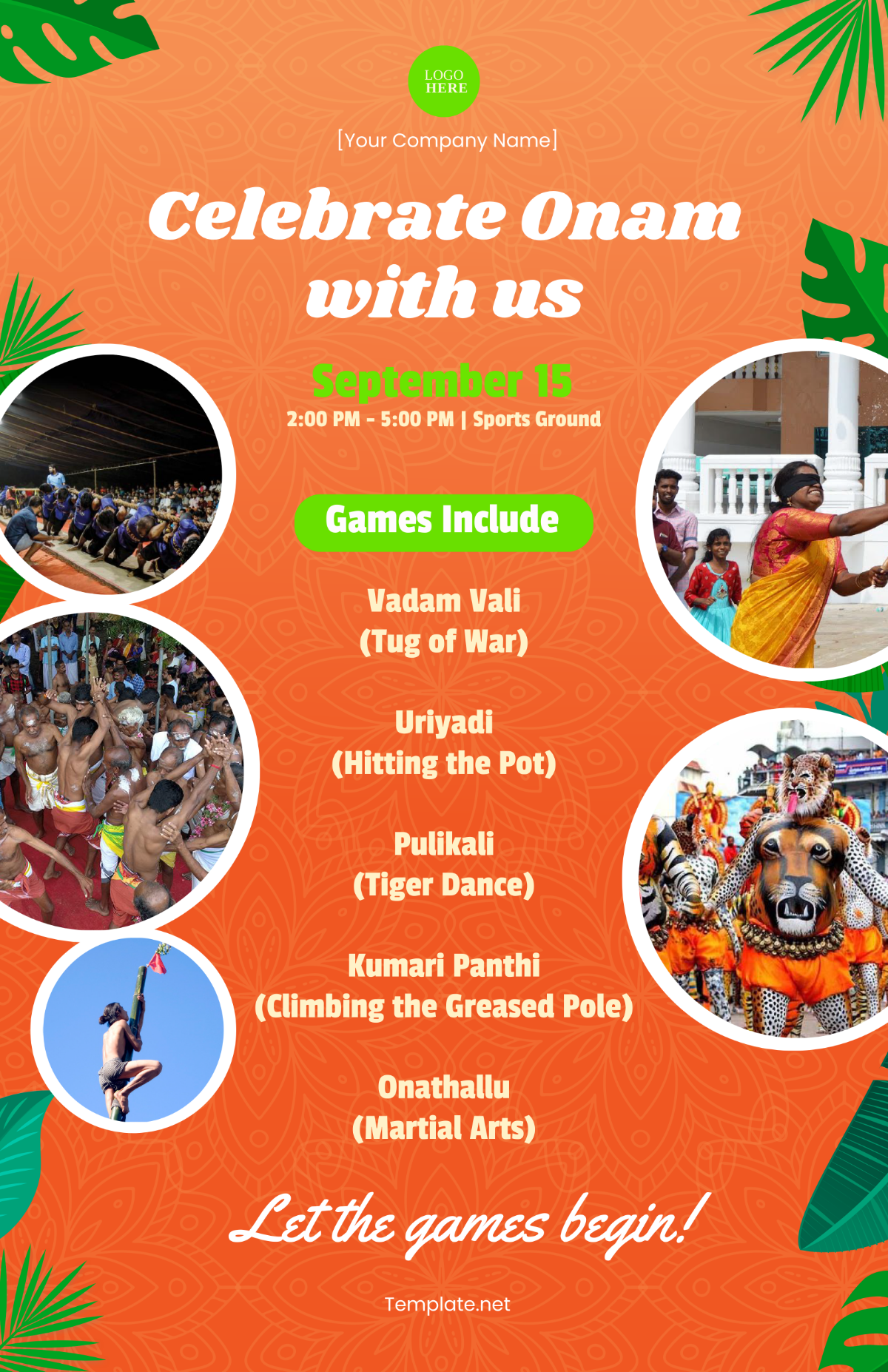 Onam Games Poster