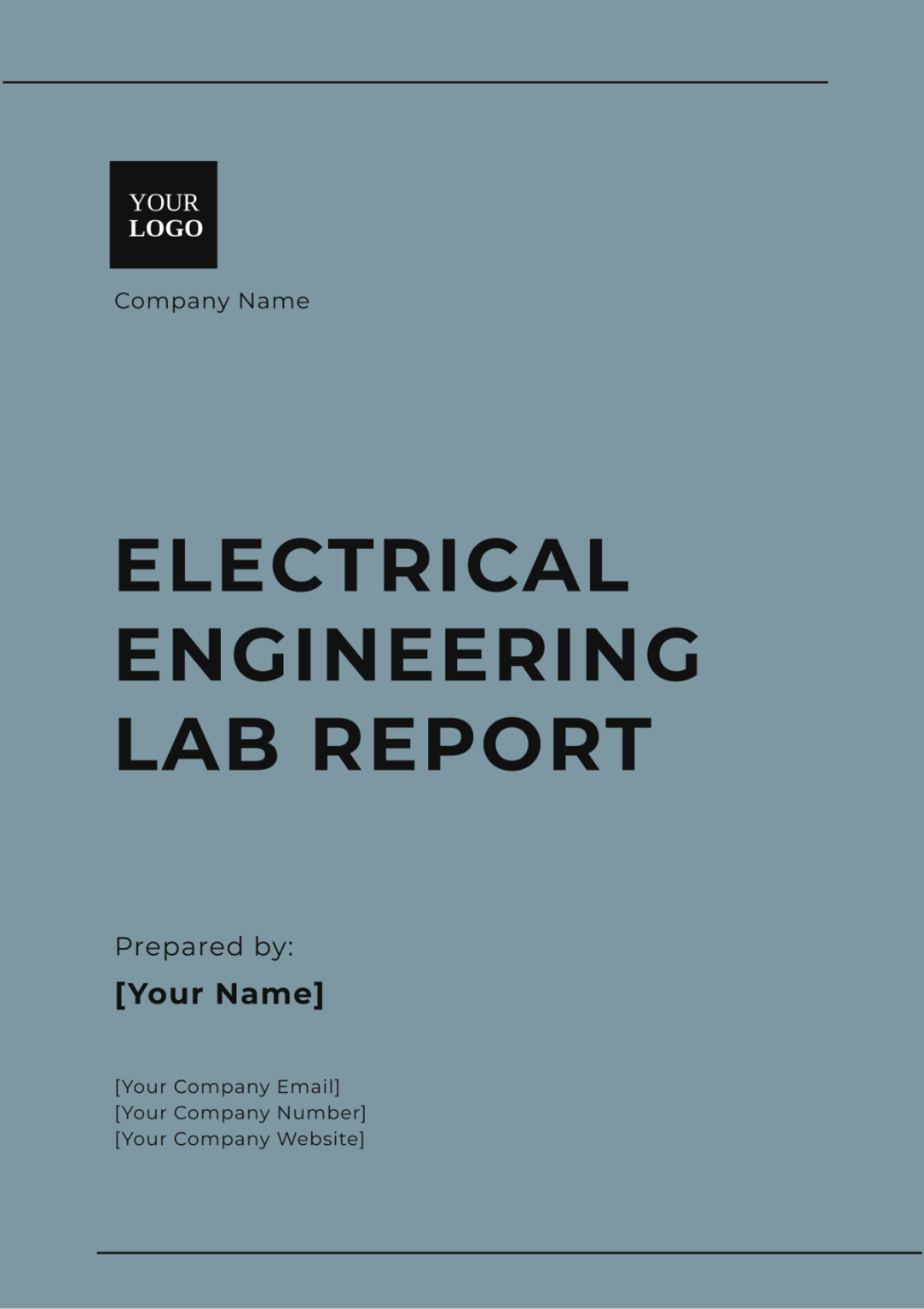 Electrical Engineering Lab Report Template - Edit Online & Download