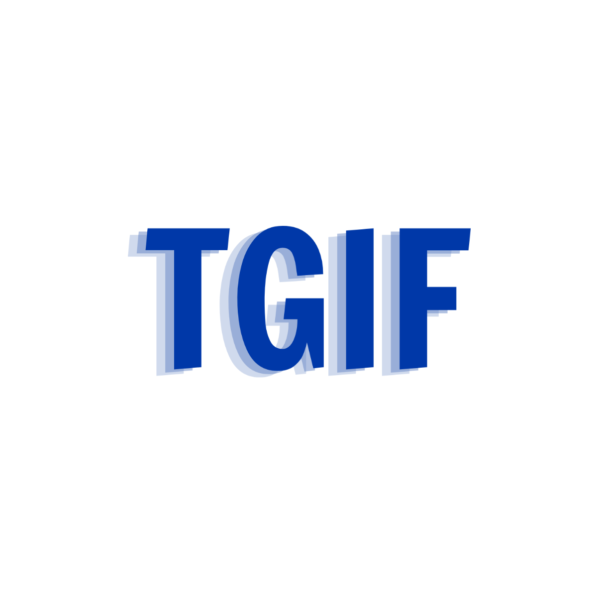 Free Modern TGIF Text Template to Edit Online