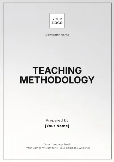 Free Teaching Methodology Template to Edit Online