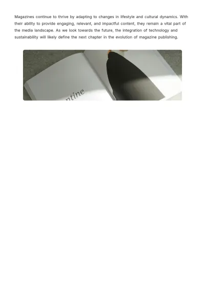 Free Feature Article Template to Edit Online