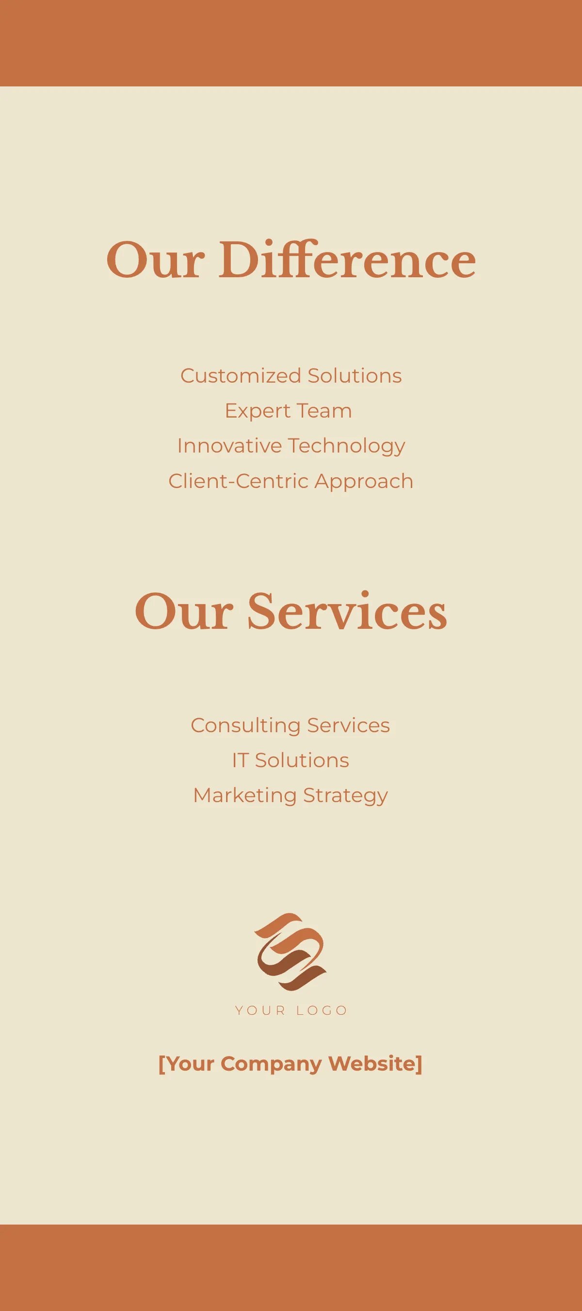 Free Sophisticated Rack Card Template to Edit Online