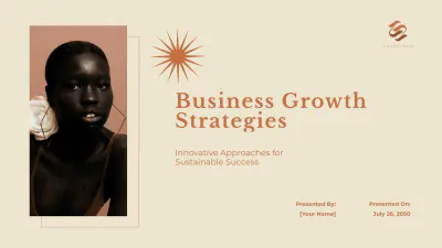 Free Sophisticated Presentation Template to Edit Online