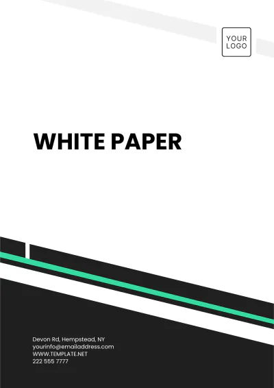 Free Simple White Paper Template to Edit Online