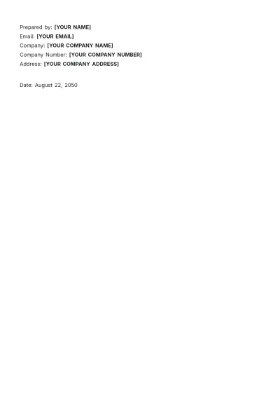 Free Simple White Paper Template to Edit Online