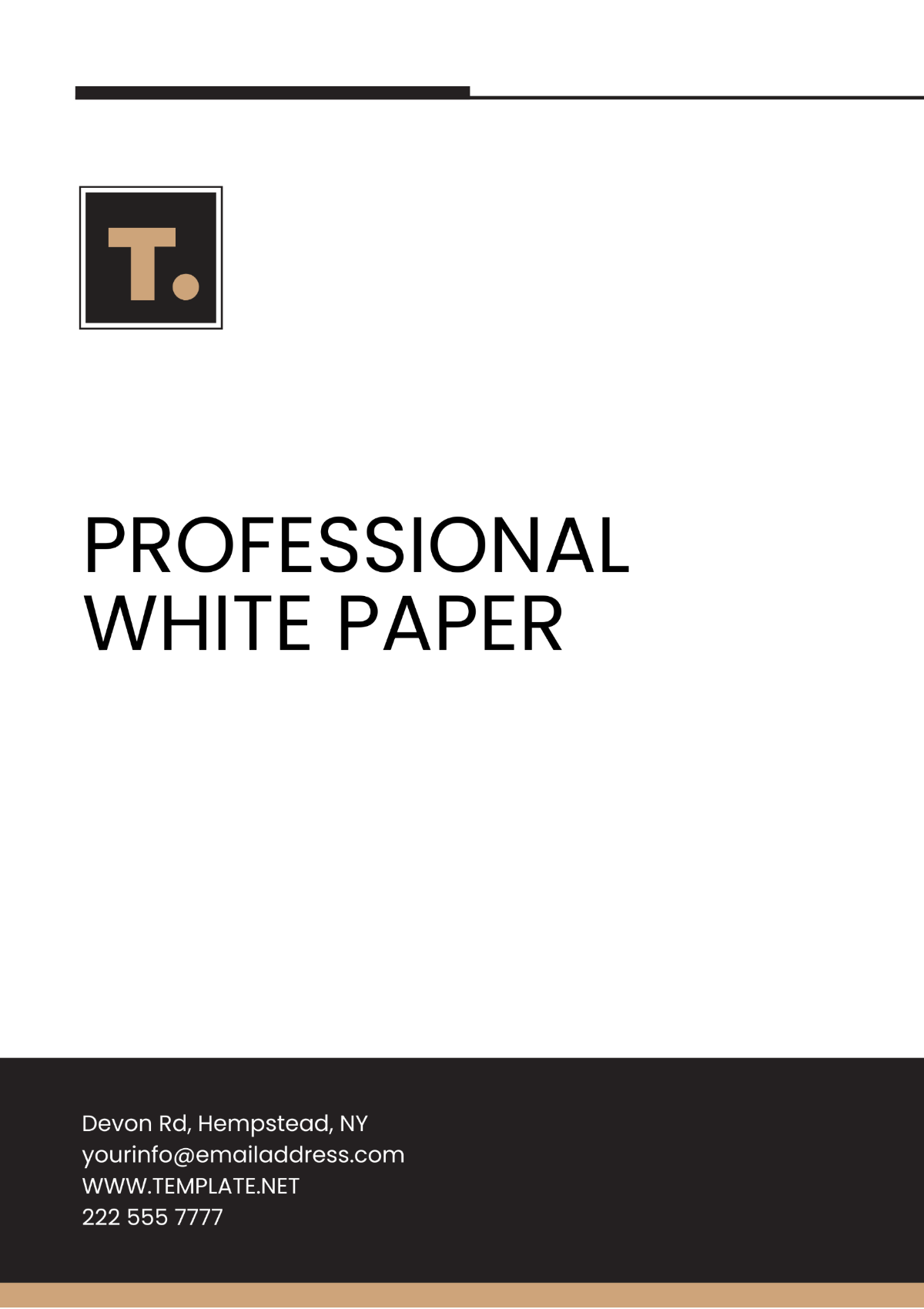 Professional White Paper Template