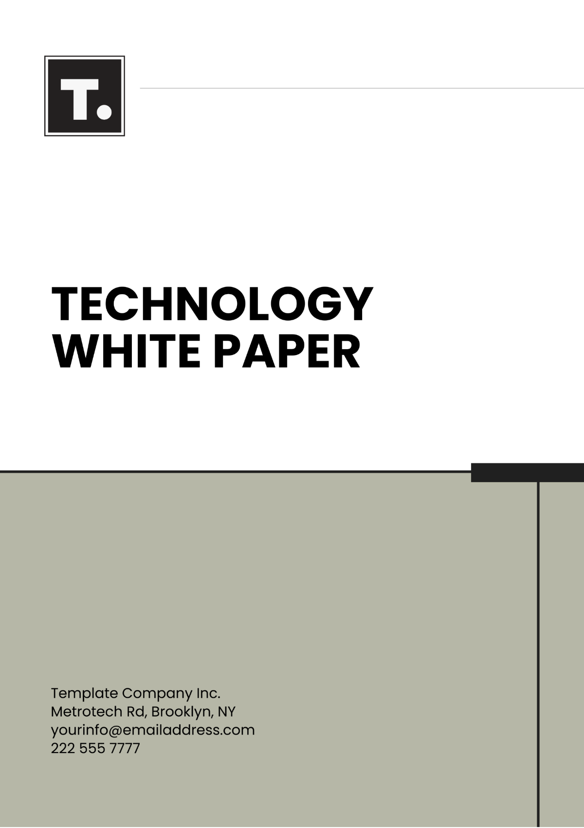 Technology White Paper Template