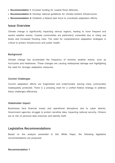 Free White House White Paper Template to Edit Online