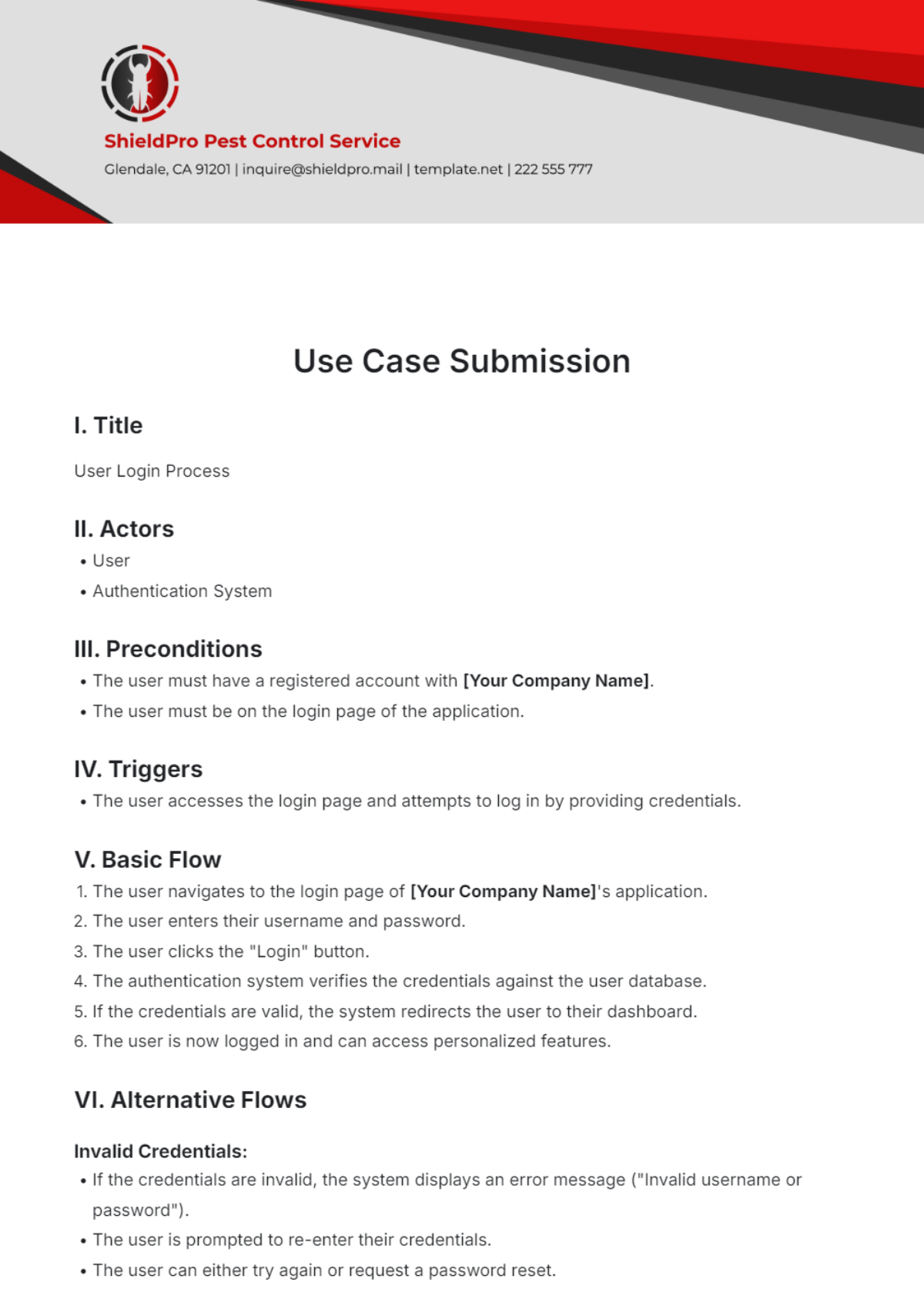 Use Case Submission Template - Edit Online & Download