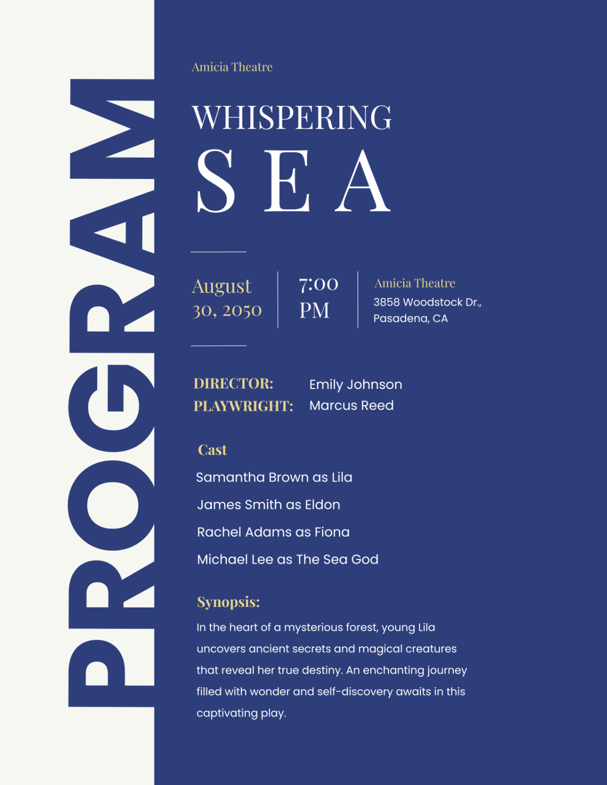 Free Dinner Program Template To Edit Online Free Dinner Program Template To Edit Online