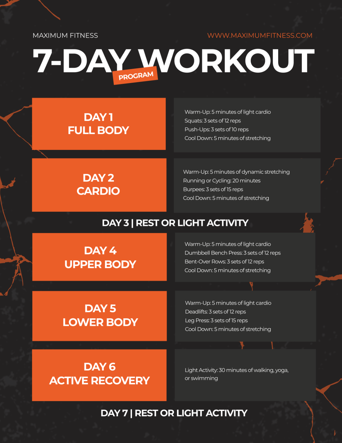 Free Workout Program Templates Editable And Printable Free Workout Program Templates Editable And Printable