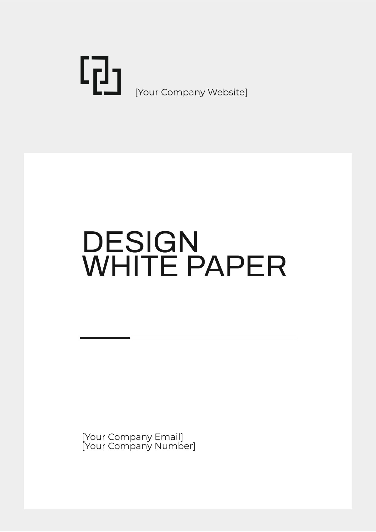 Design White Paper Template