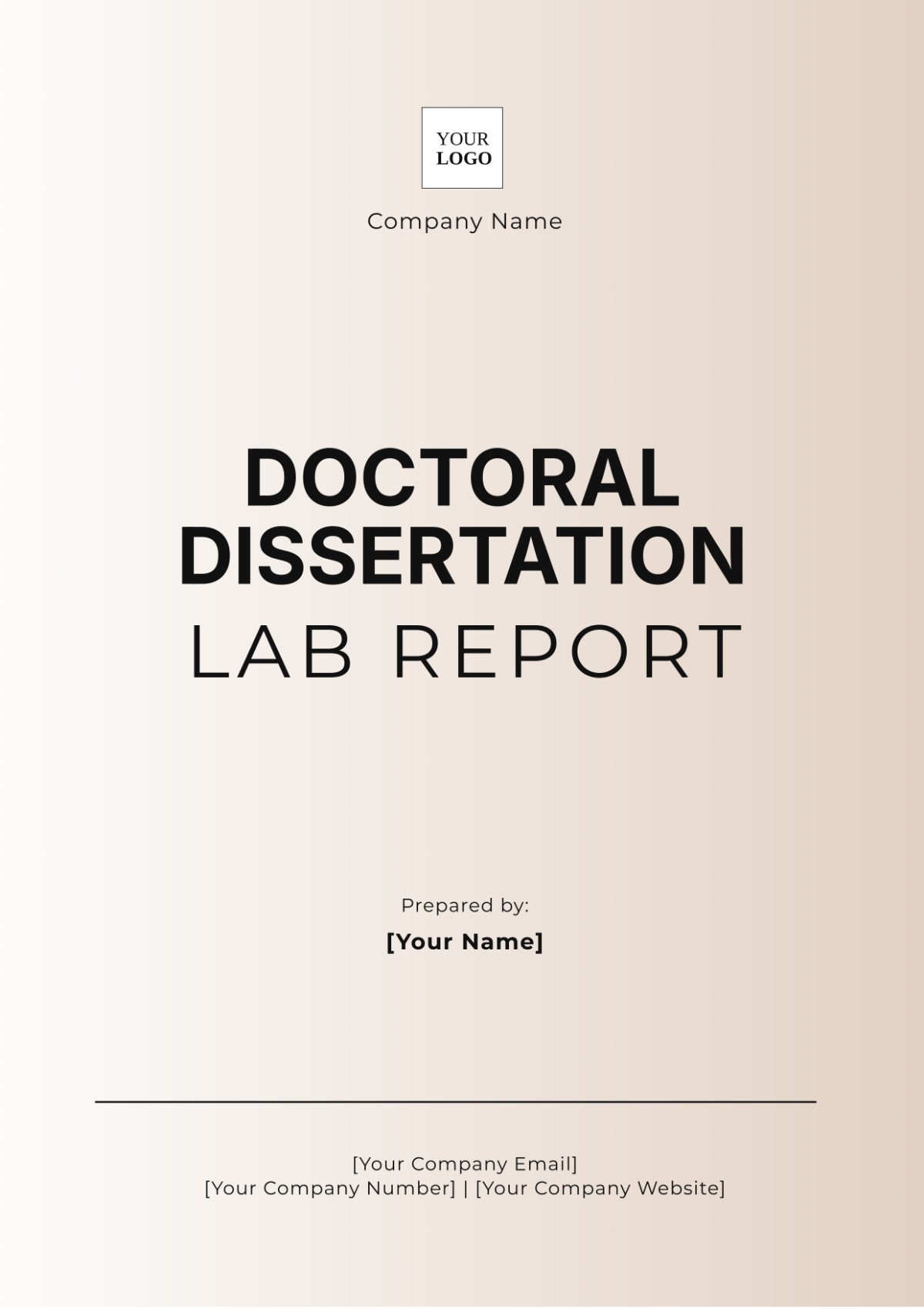 Lab Report for Doctoral Dissertation Template - Edit Online & Download