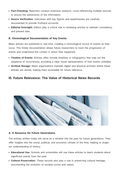 Free Professional News Article Template to Edit Online
