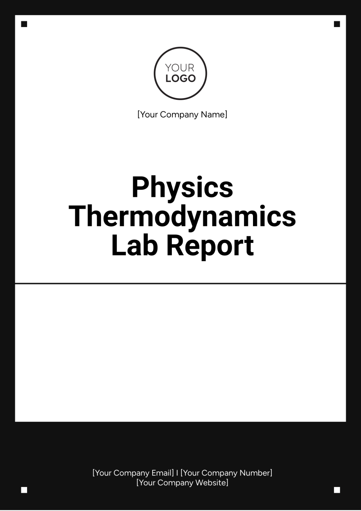 Physics Thermodynamics Lab Report Template - Edit Online & Download