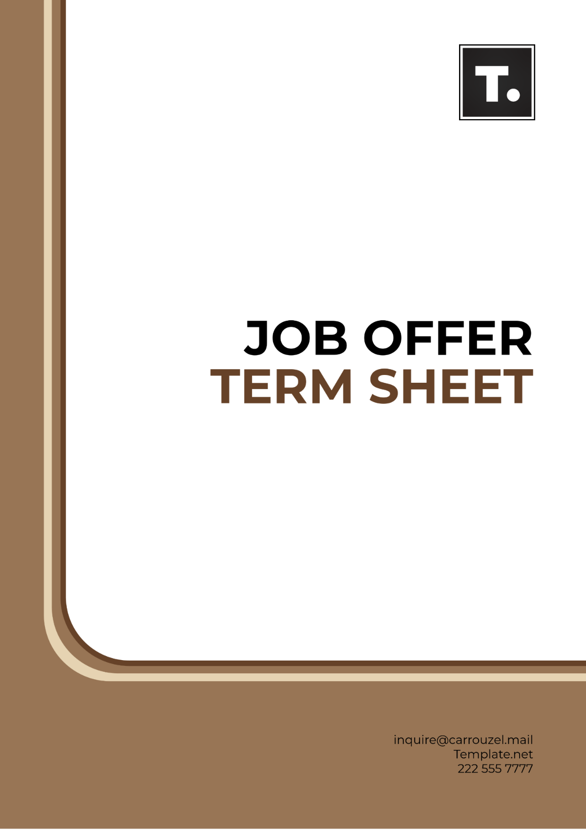 Job Offer Term Sheet Template