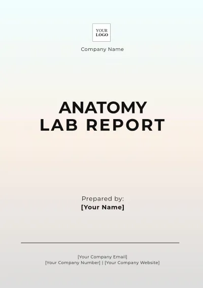 Free Anatomy Lab Report Template to Edit Online