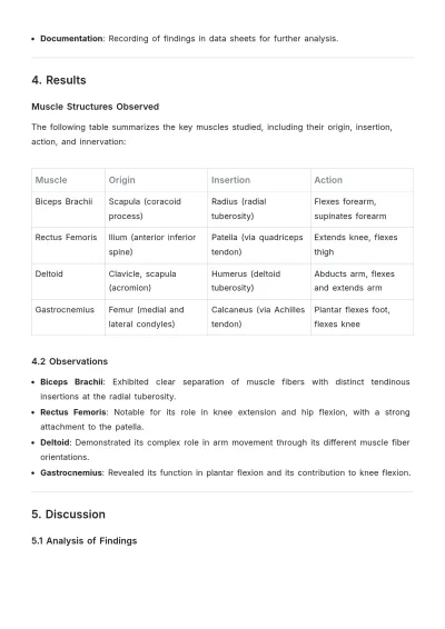 Free Anatomy Lab Report Template to Edit Online