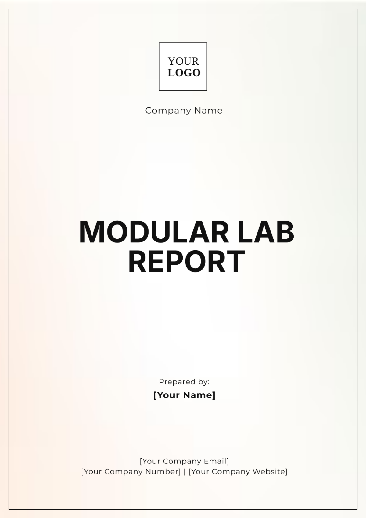 Modular Lab Report Template - Edit Online & Download