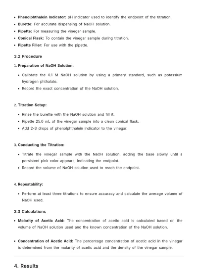 Free Analytical Chemistry Lab Report Template to Edit Online