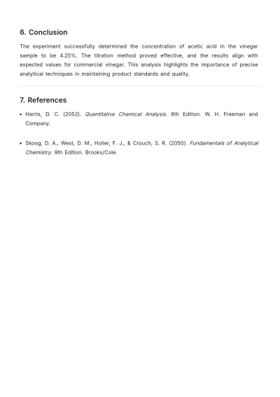 Free Analytical Chemistry Lab Report Template to Edit Online