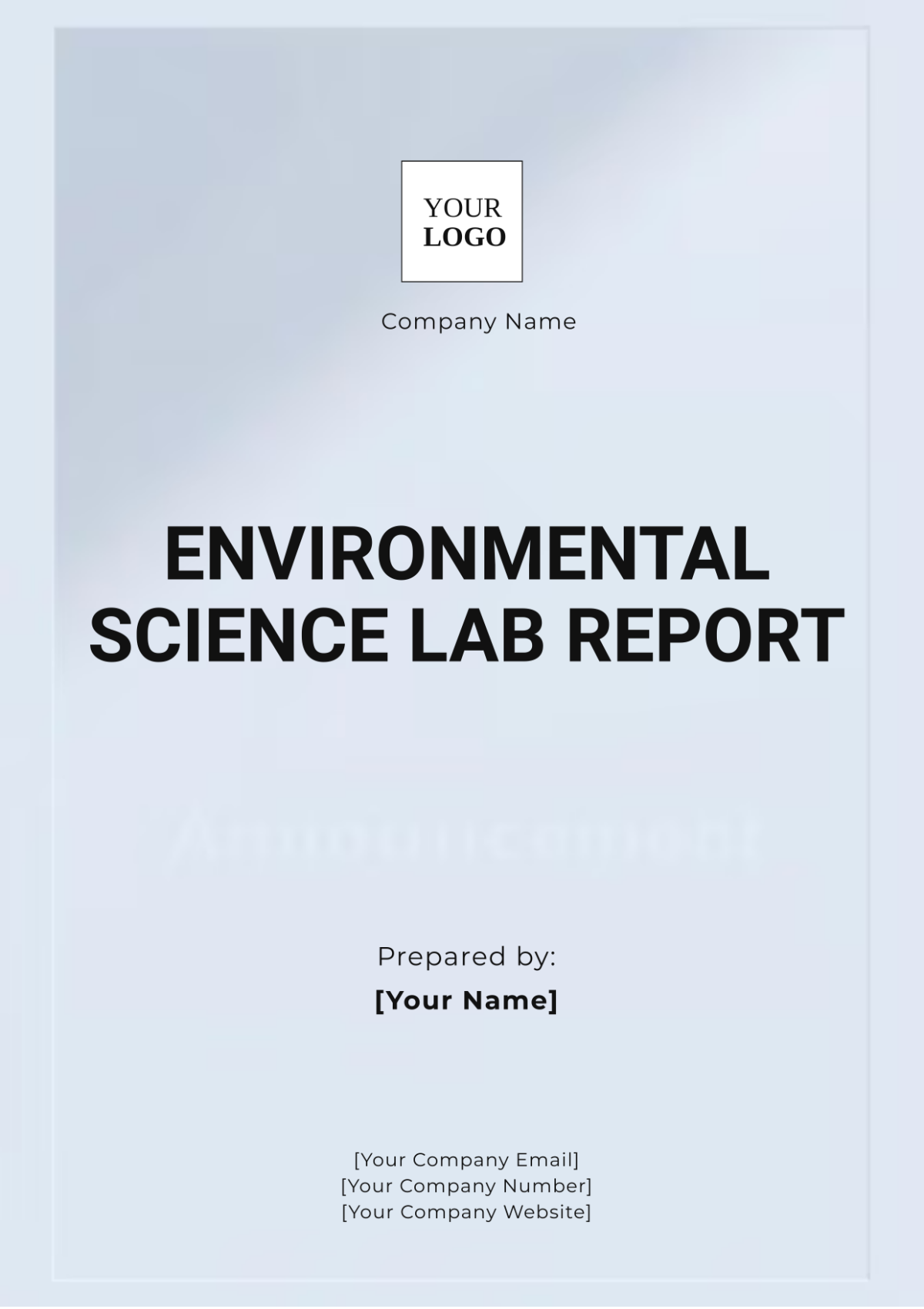 Environmental Science Lab Report Template