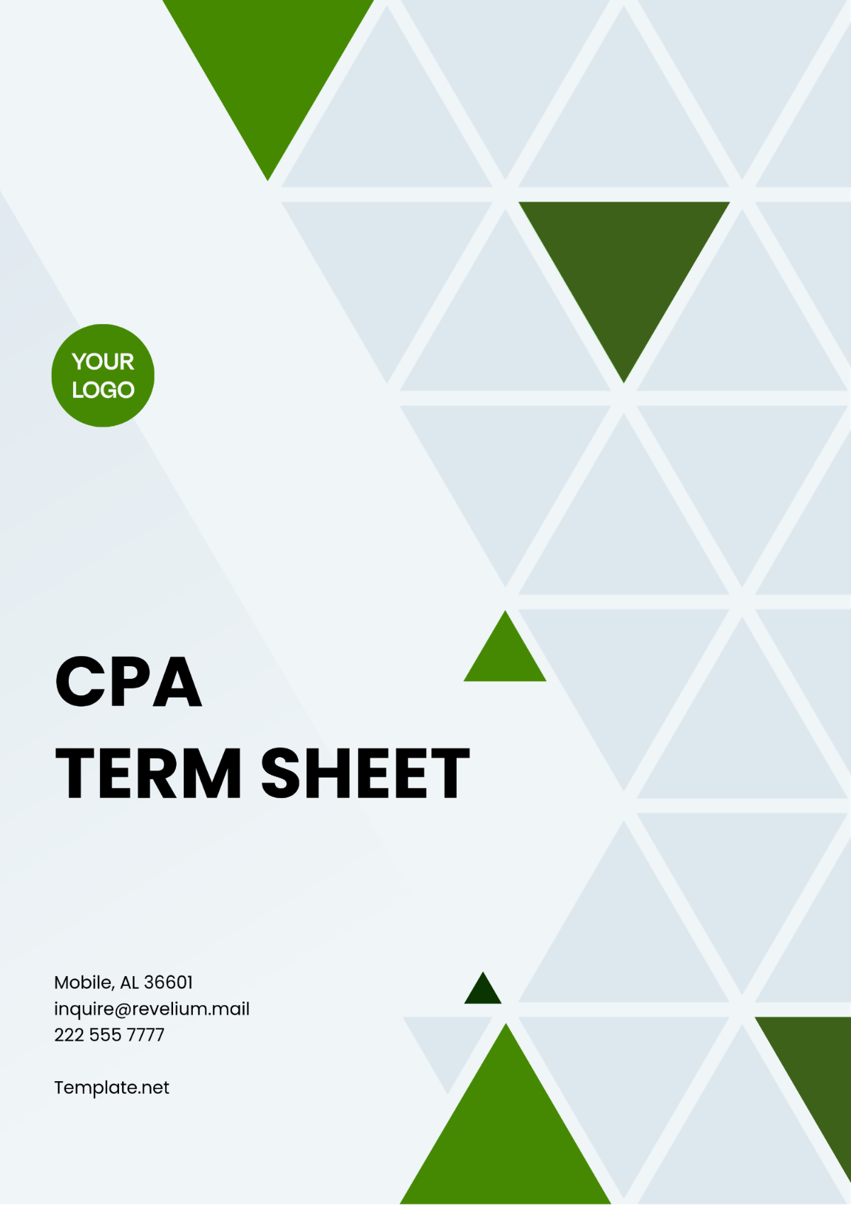 CPA Term Sheet Template