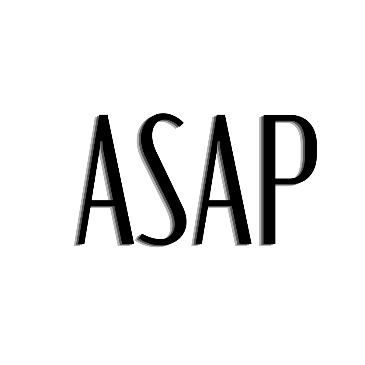 Free Minimalist ASAP Text Template - Edit Online & Download | Template.net