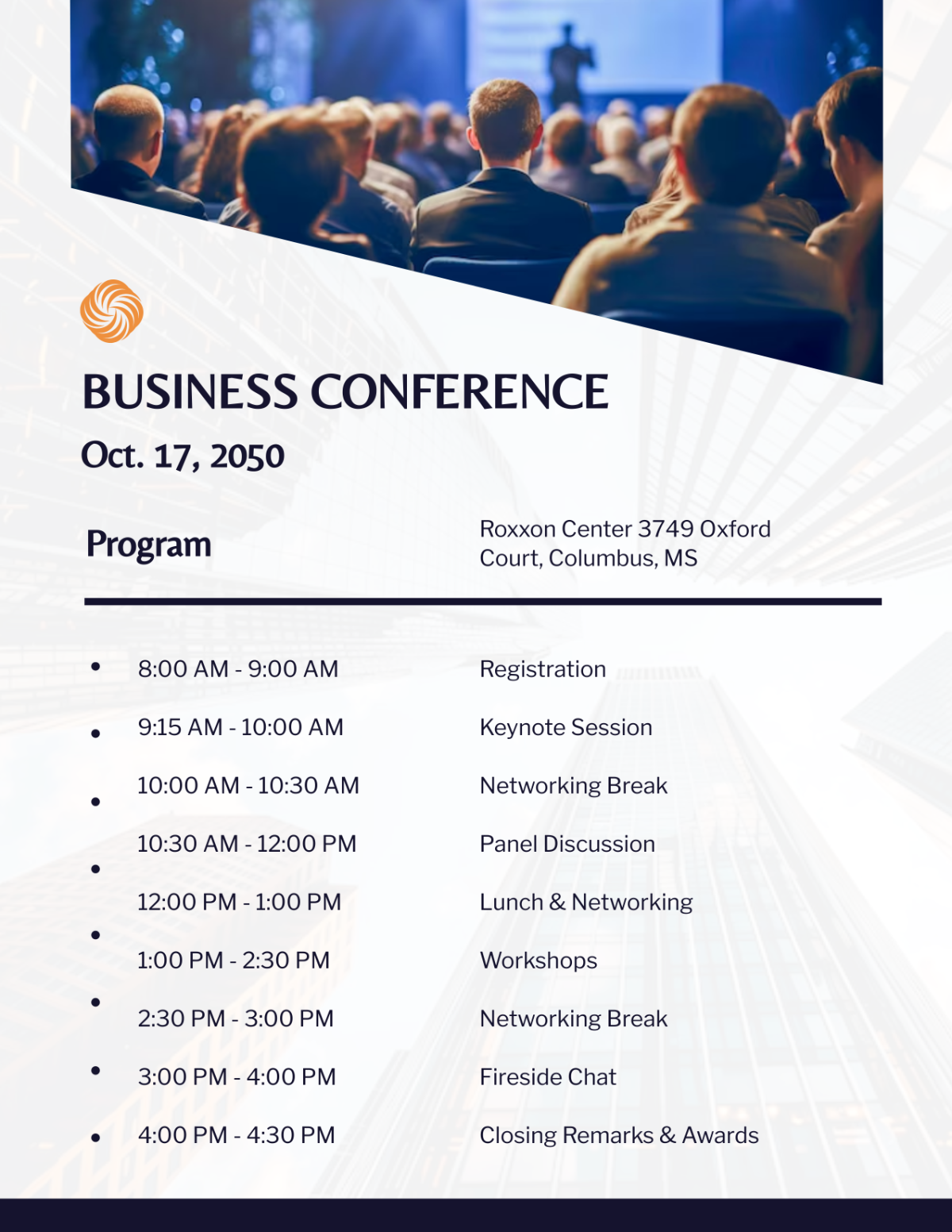 Conference Program Template - Edit Online & Download