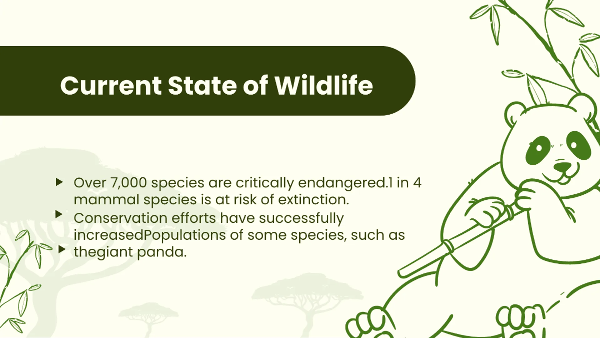 Free National Wildlife Day Presentation Template to Edit Online