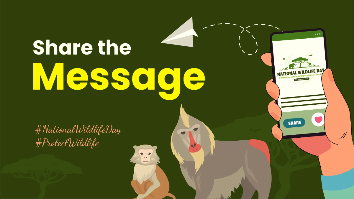 Free National Wildlife Day Presentation Template to Edit Online