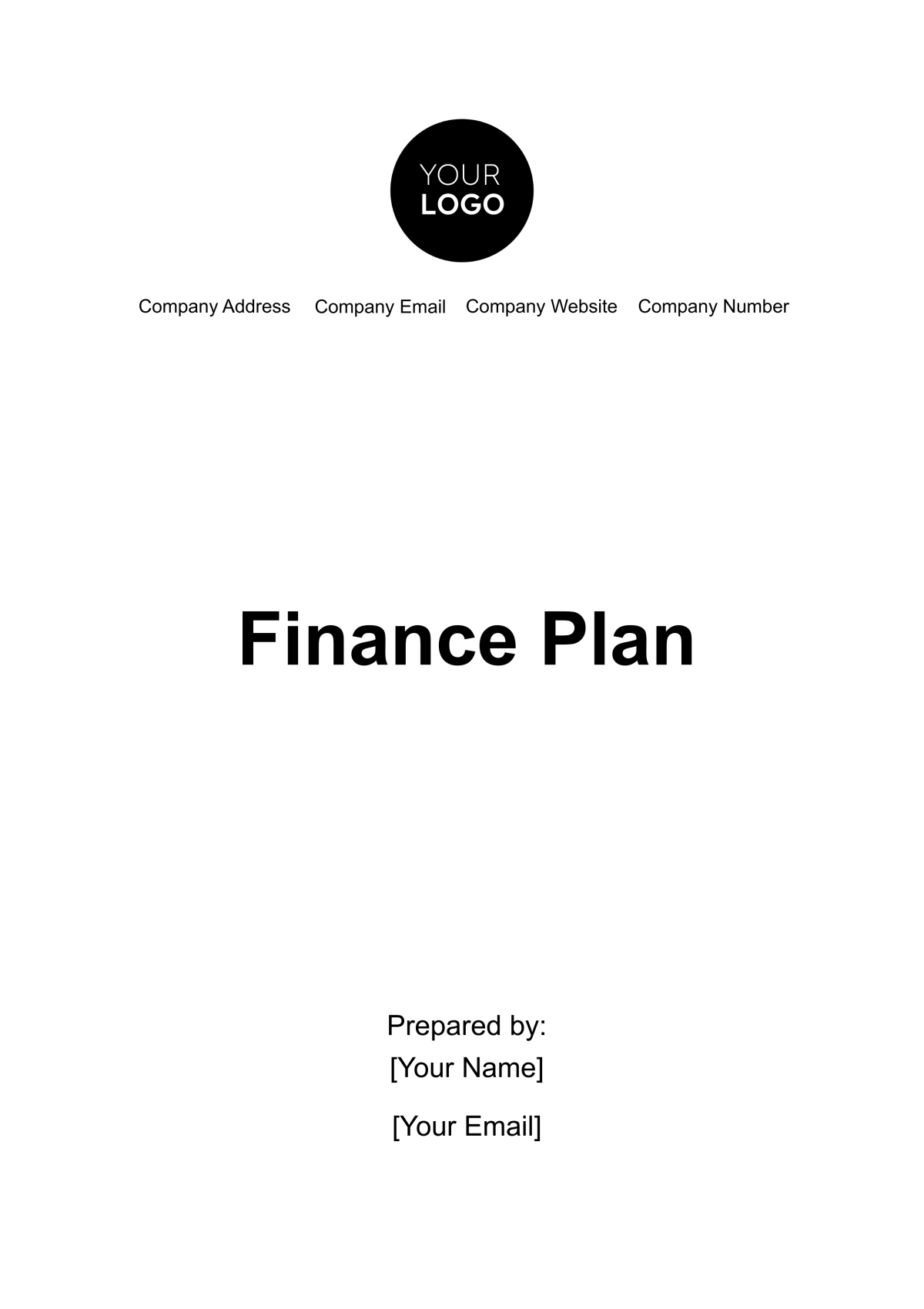 Finance Plan Template - Edit Online & Download