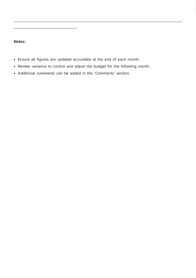 Free Monthly Finance Tracker Template to Edit Online