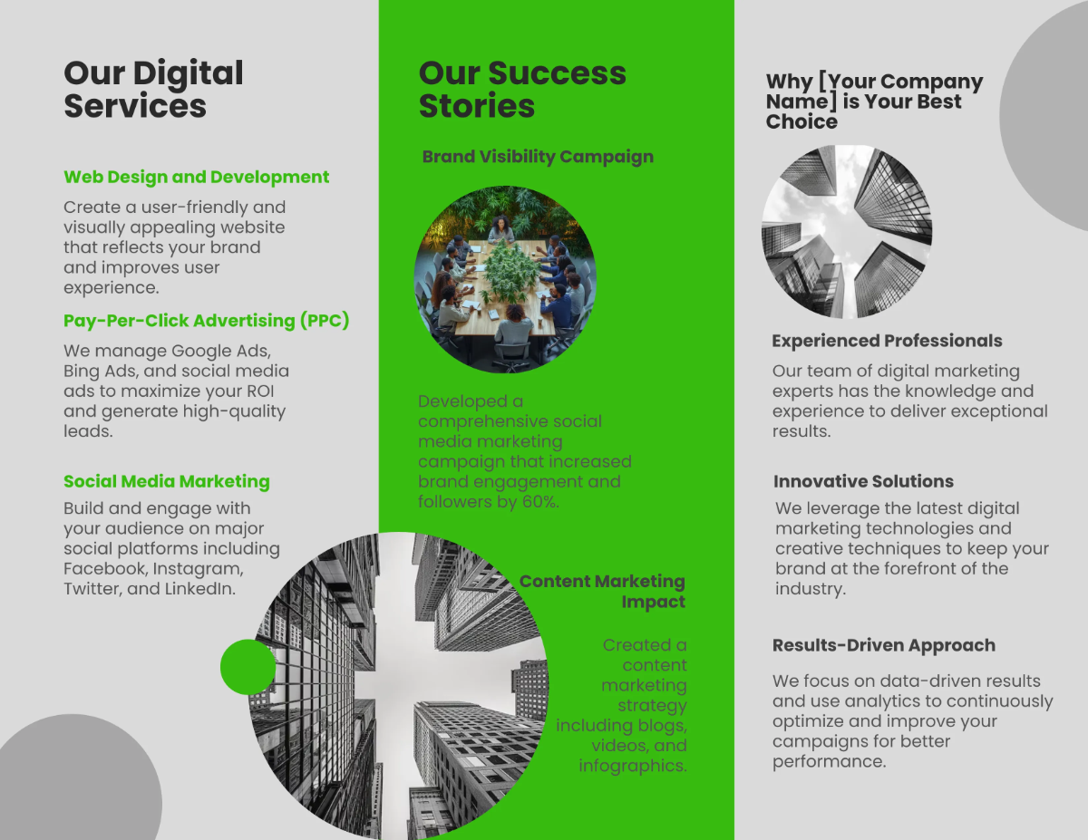 Free Marketing Brochure Template to Edit Online