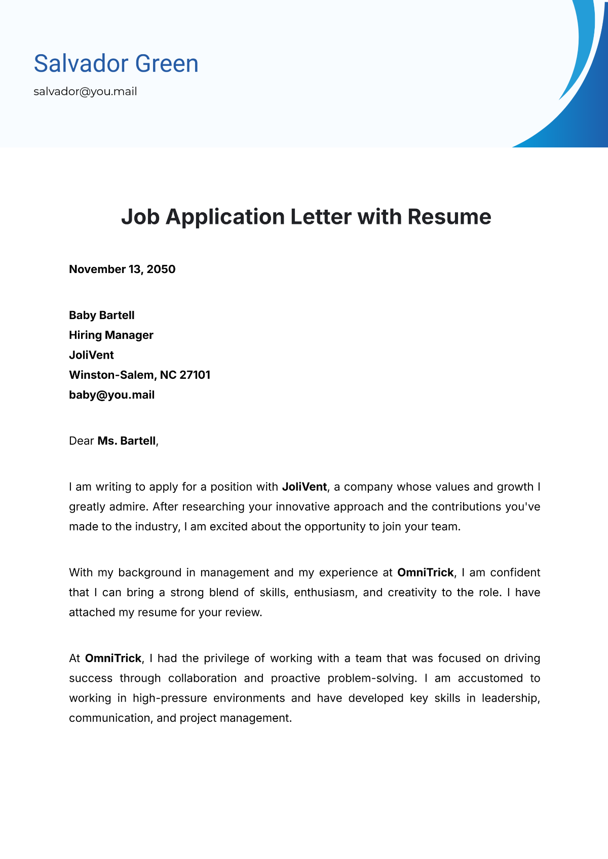 17 Sample Job Application Letters For Fresher Graduates PDF Word 17 Sample Job Application Letters For Fresher Graduates PDF Word