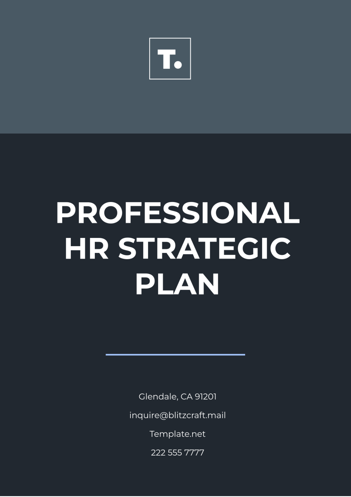 Professional HR Strategic Plan Template - Edit Online & Download