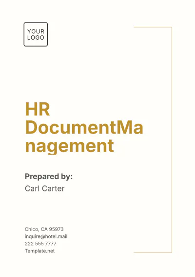 Free HR Document Management Template to Edit Online