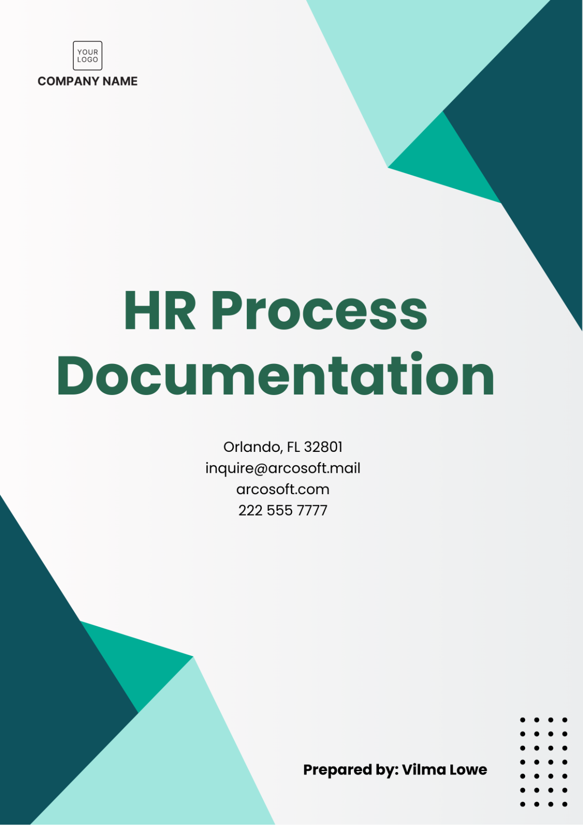 Free HR Process Documentation Template