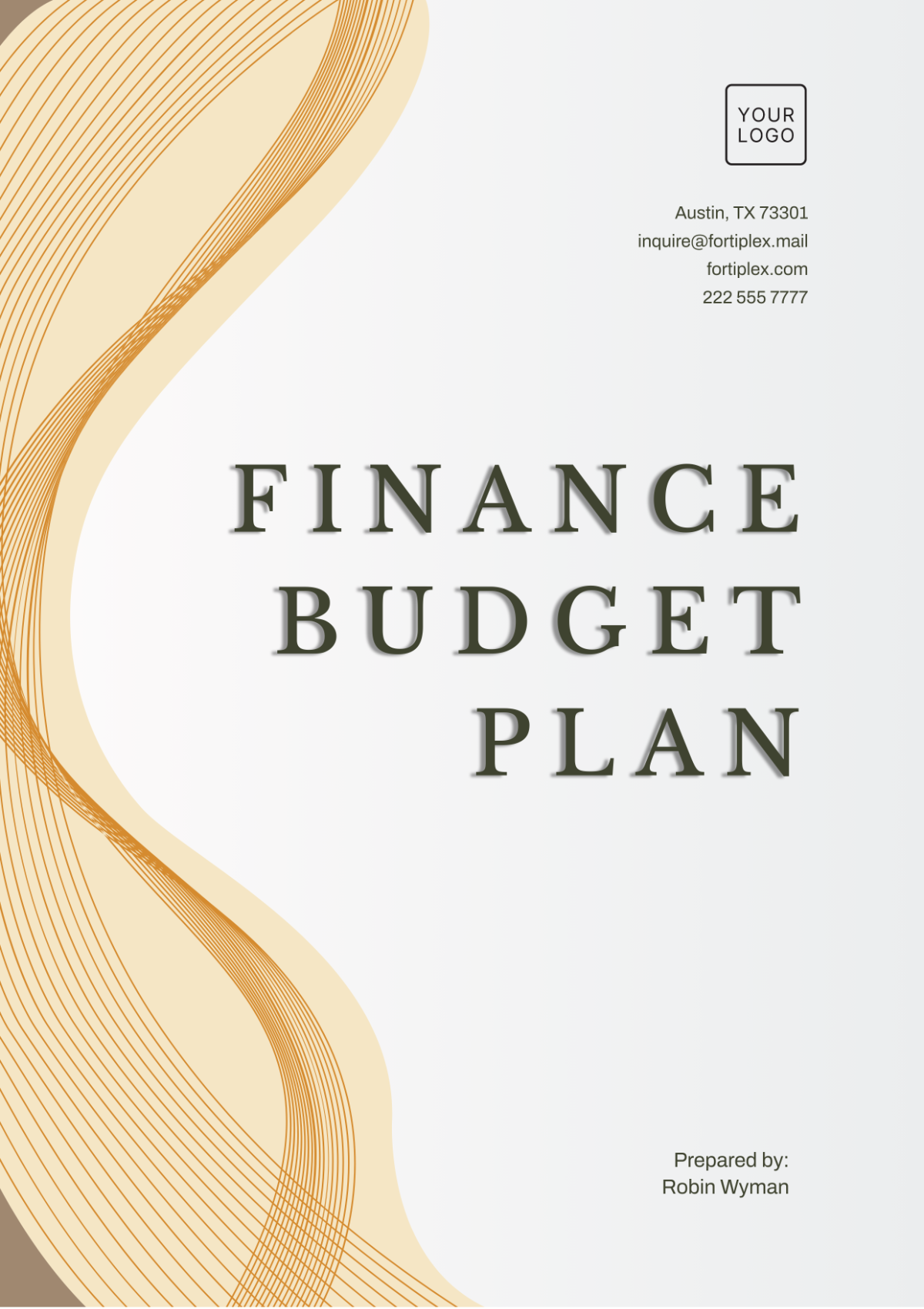 Free Finance Budget Plan Template