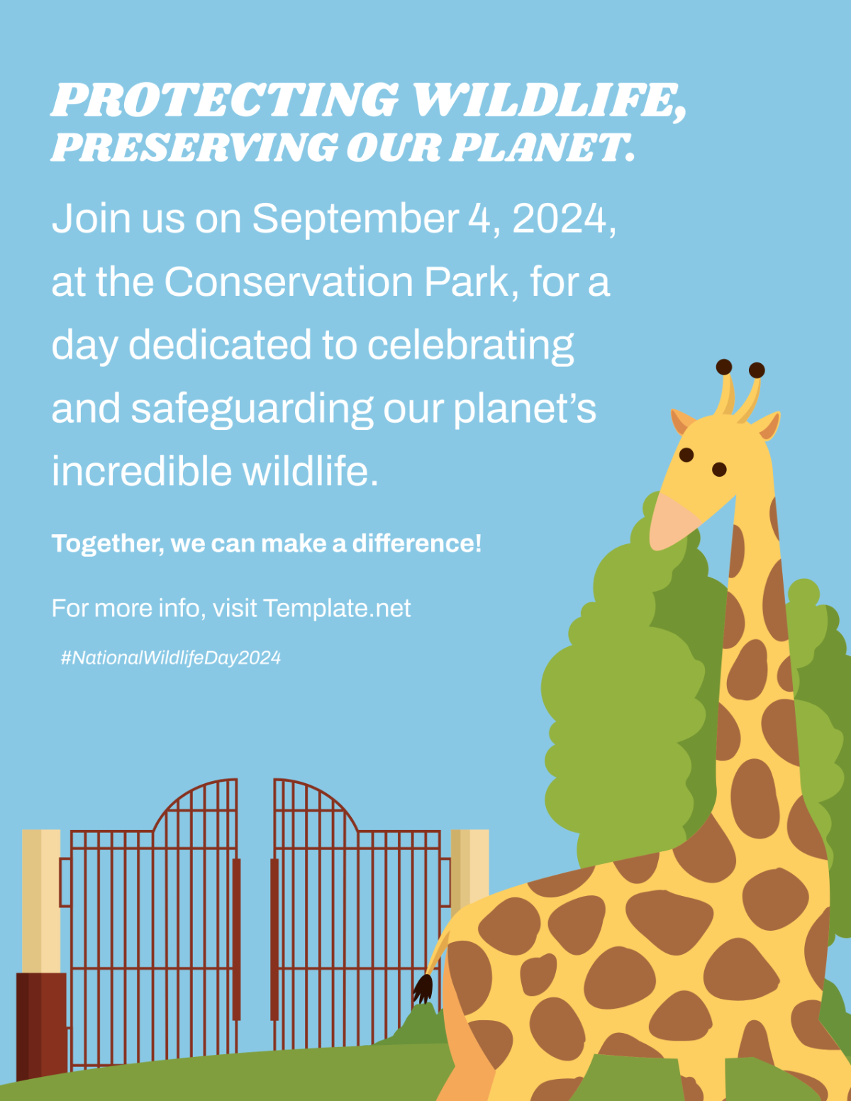 National Wildlife Day Flyer Template - Edit Online & Download