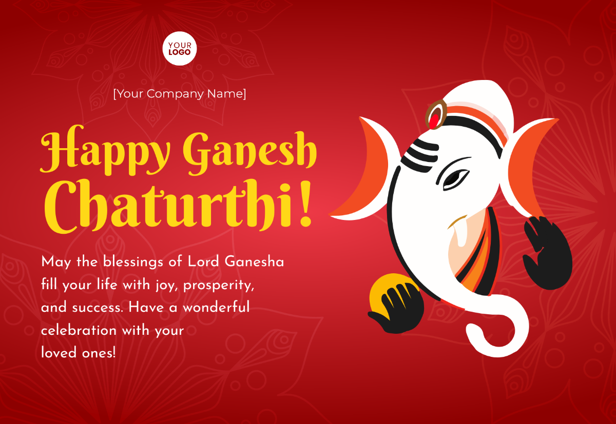 Free Happy Ganesh Chaturthi Template - Edit Online & Download ...