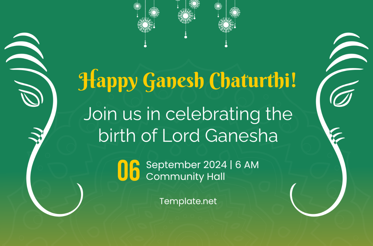 Ganesh Chaturthi Celebration Banner