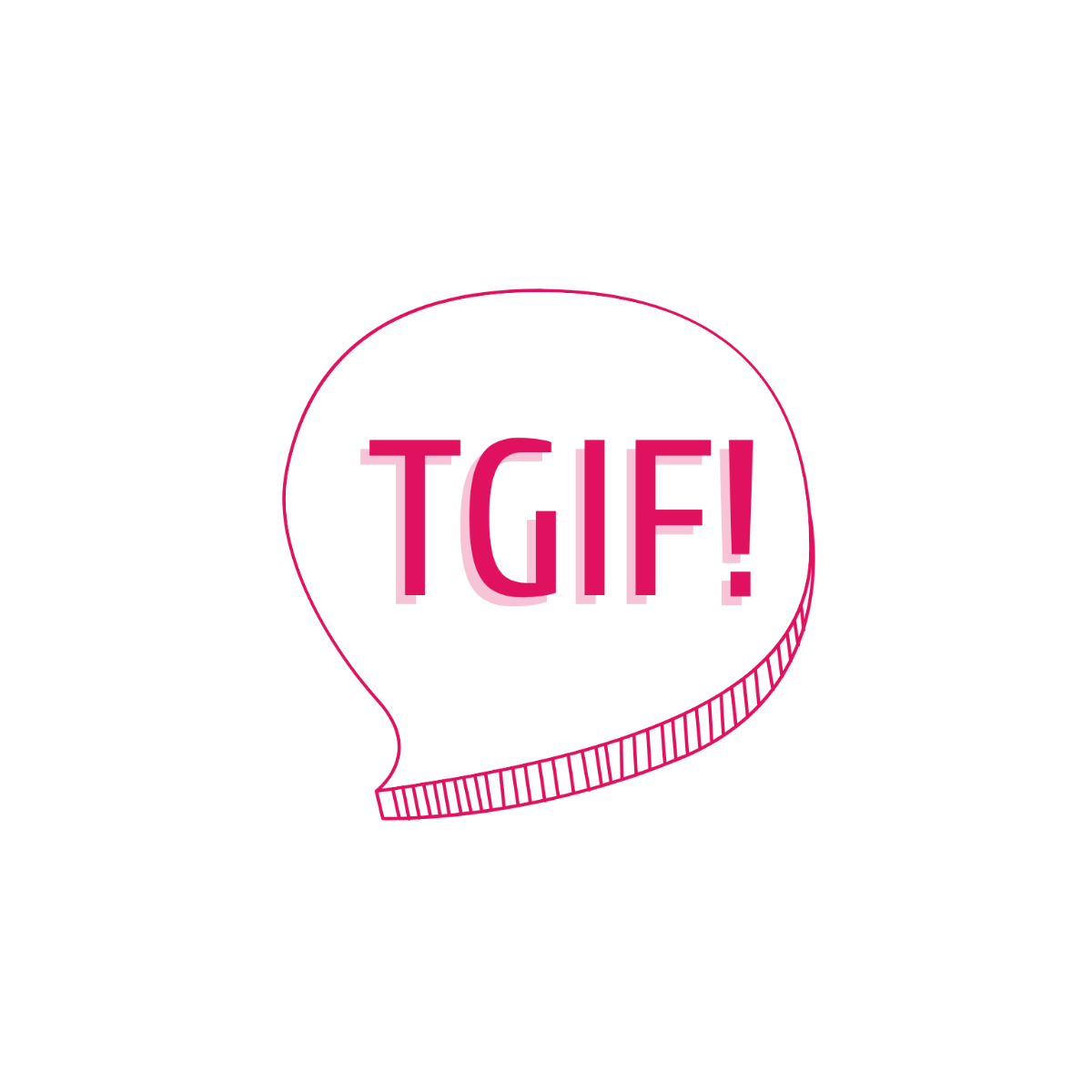 TGIF Typography  - Edit Online | Template.net