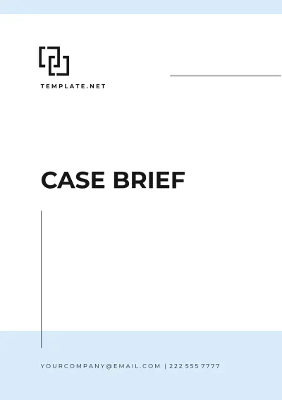 Free Printable Case Brief Template to Edit Online
