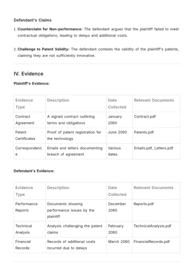 Free Printable Case Brief Template to Edit Online