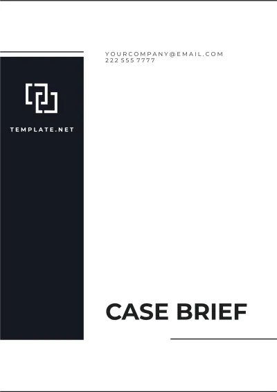 Free Blank Case Brief Template to Edit Online