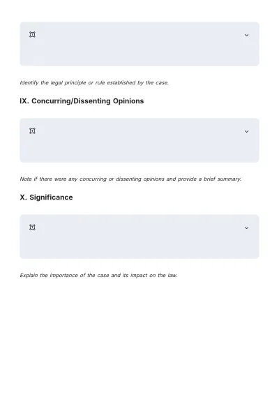 Free Blank Case Brief Template to Edit Online
