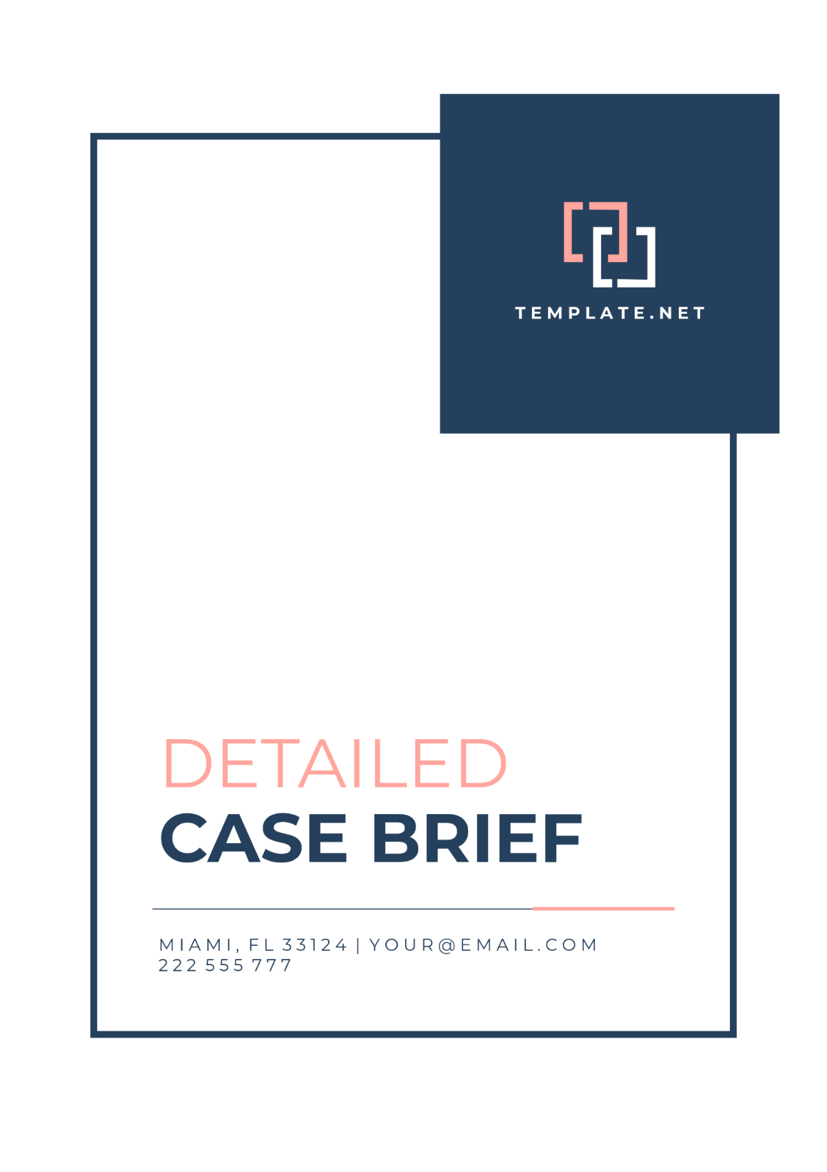 Detailed Case Brief Template - Edit Online & Download